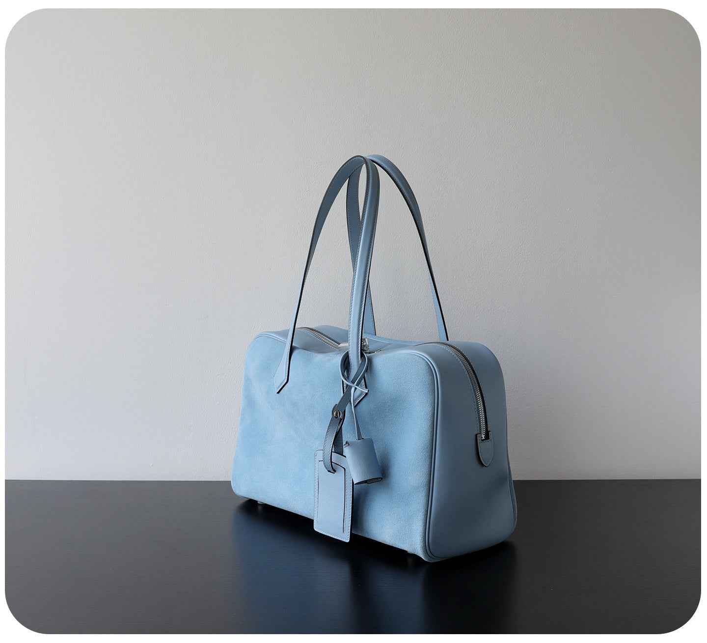 "Como" Sac cabas minimaliste en cuir véritable pour femme