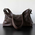 "Mantova" Sac hobo bandoulière en cuir de vachette tanné végétal