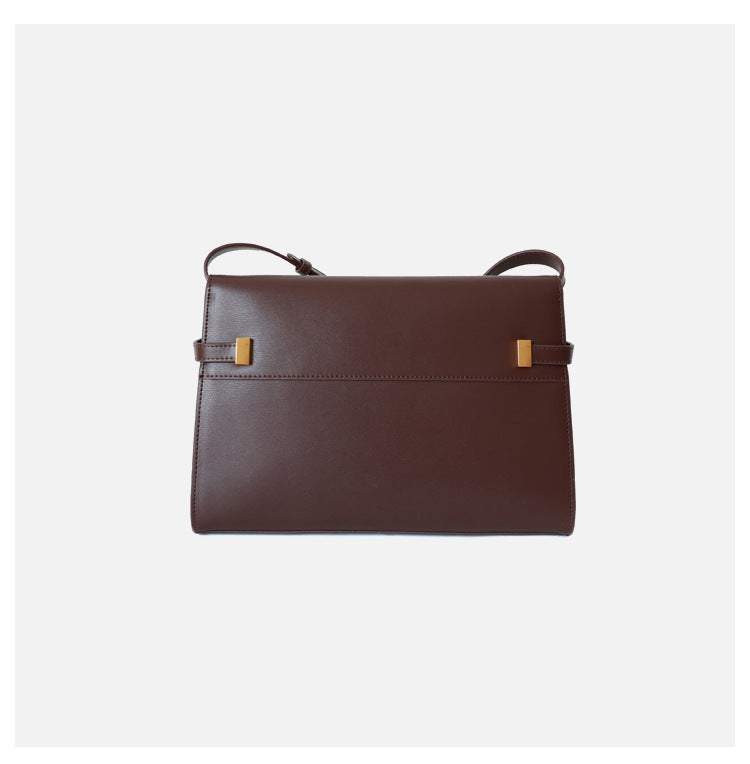 Sac à main femme en cuir véritable, sac Kelly, taille  grands, coloris vin rouge , vue frontale de dos