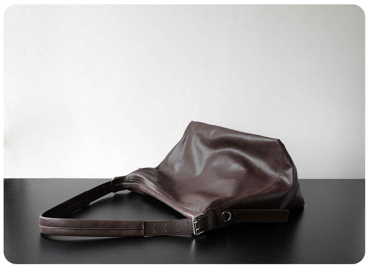 "Bosa" Sac à bandoulière vintage en cuir véritable