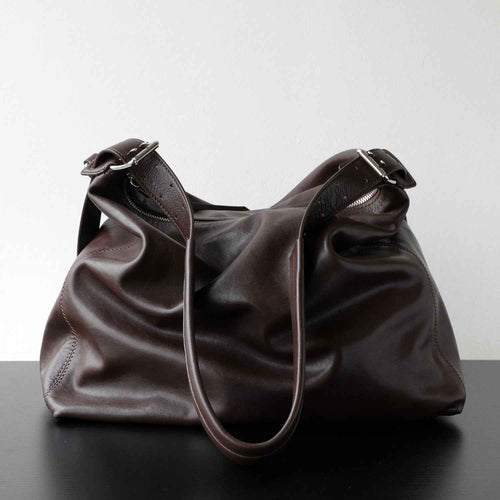 "Bosa" Sac à bandoulière vintage en cuir véritable