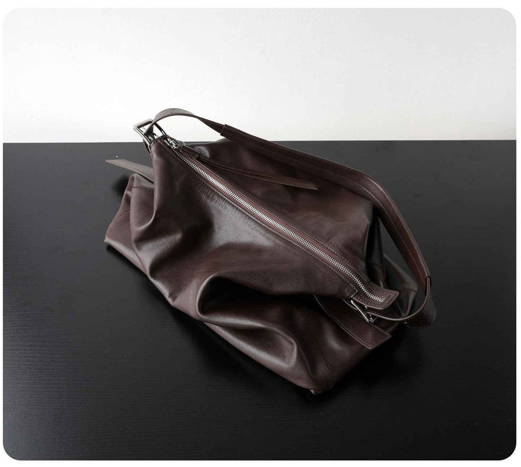 "Bosa" Sac à bandoulière vintage en cuir véritable