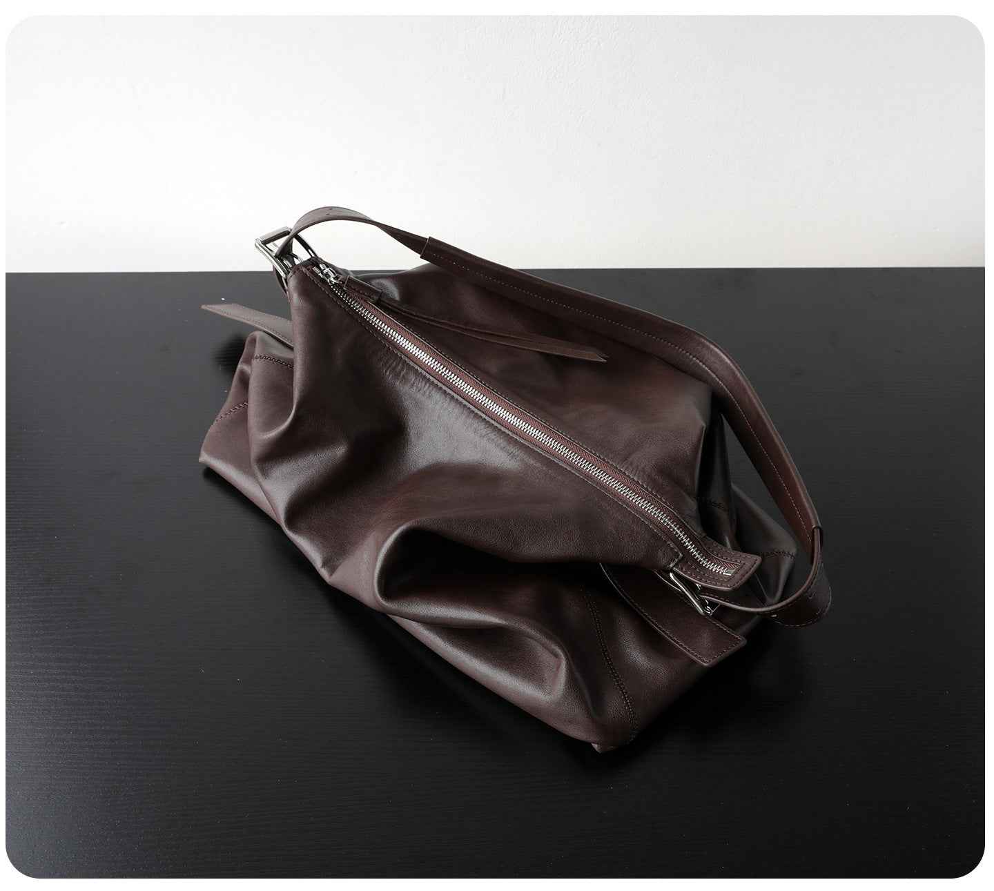"Bosa" Sac à bandoulière vintage en cuir véritable
