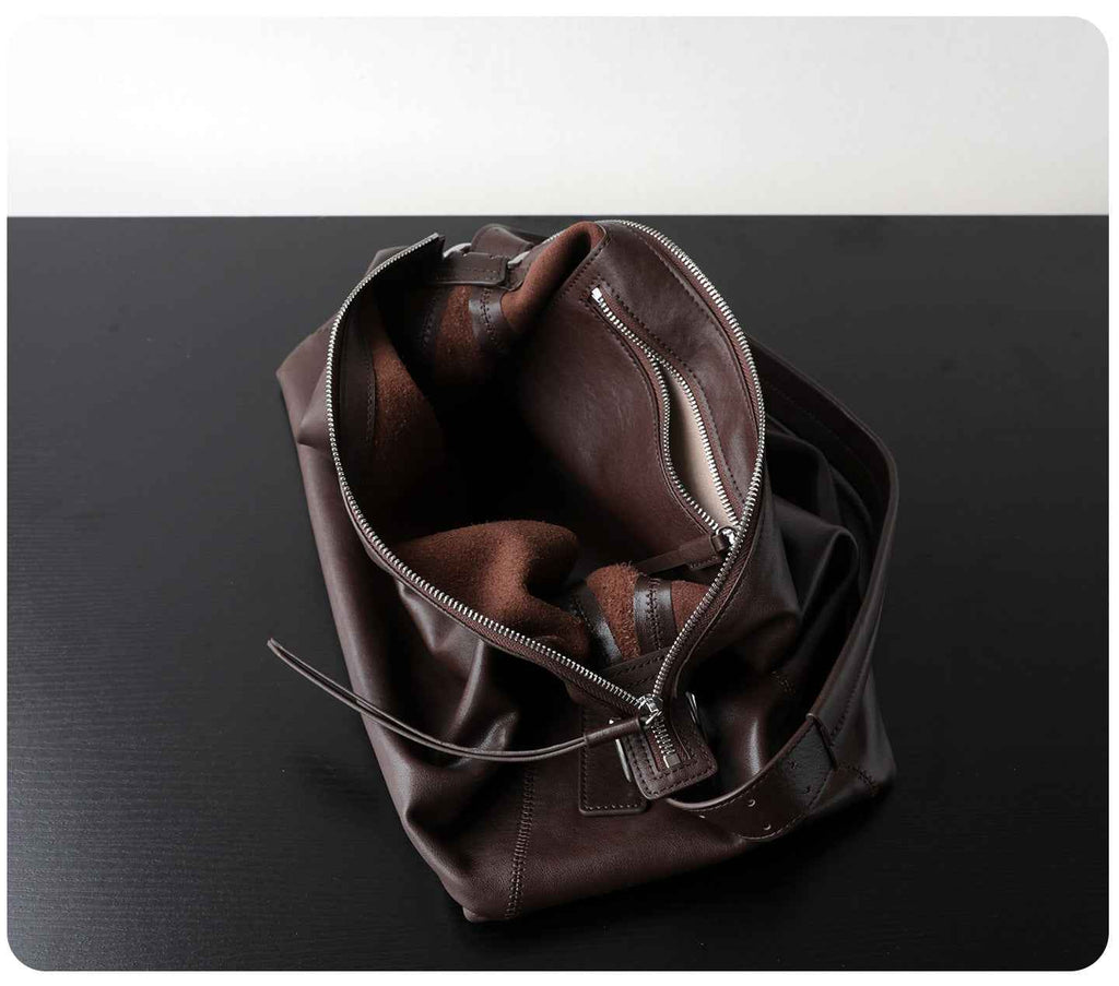 "Bosa" Sac à bandoulière vintage en cuir véritable