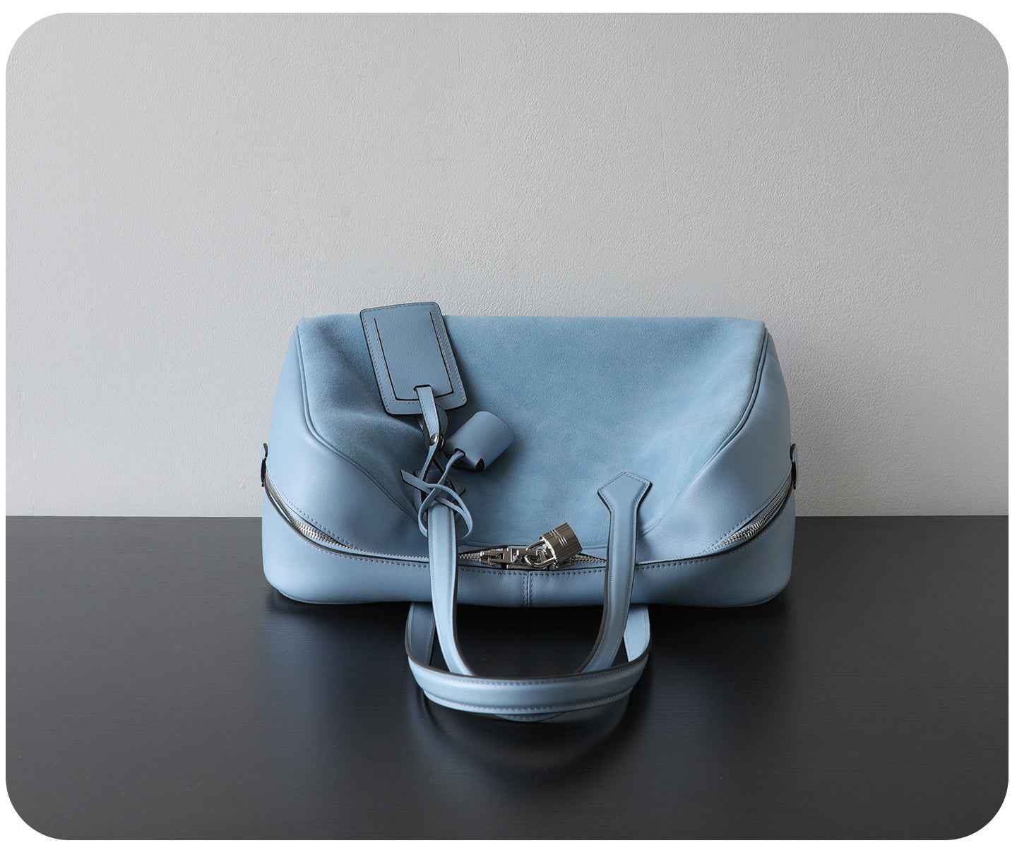 "Como" Sac cabas minimaliste en cuir véritable pour femme